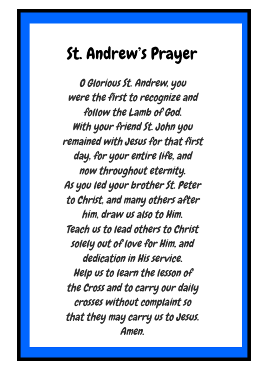 St Andrew Prayer image